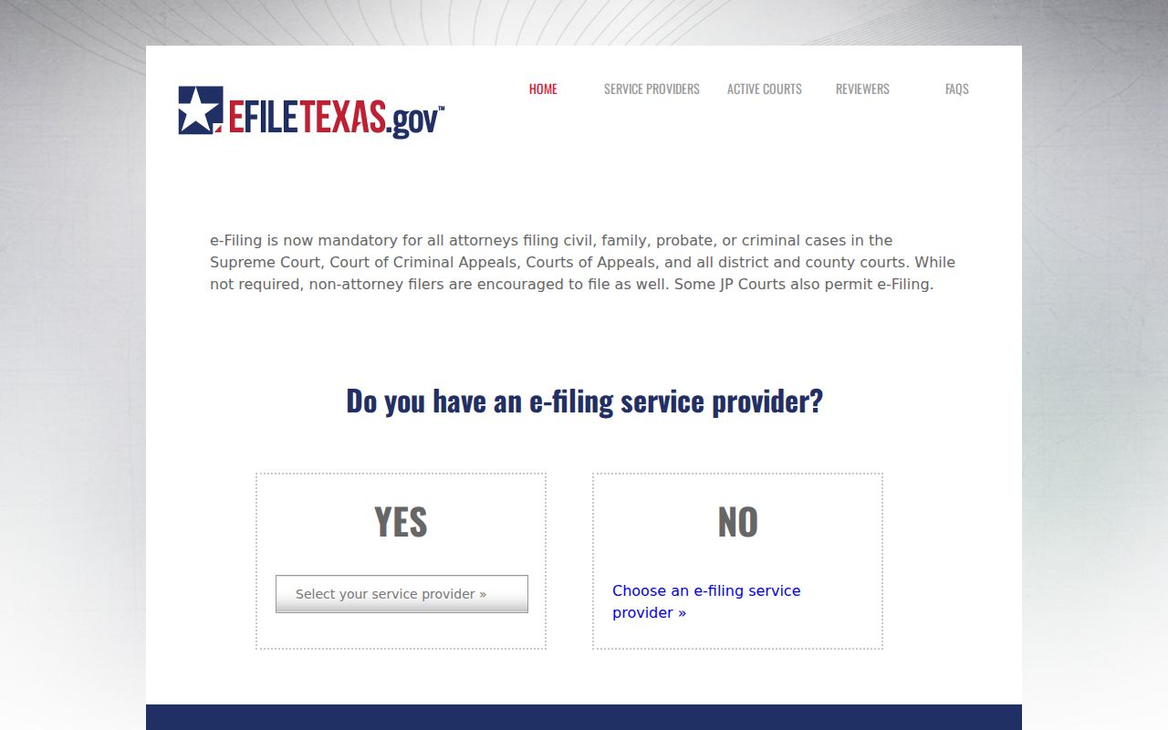 Johnson County court docket Texas eFileTexas information